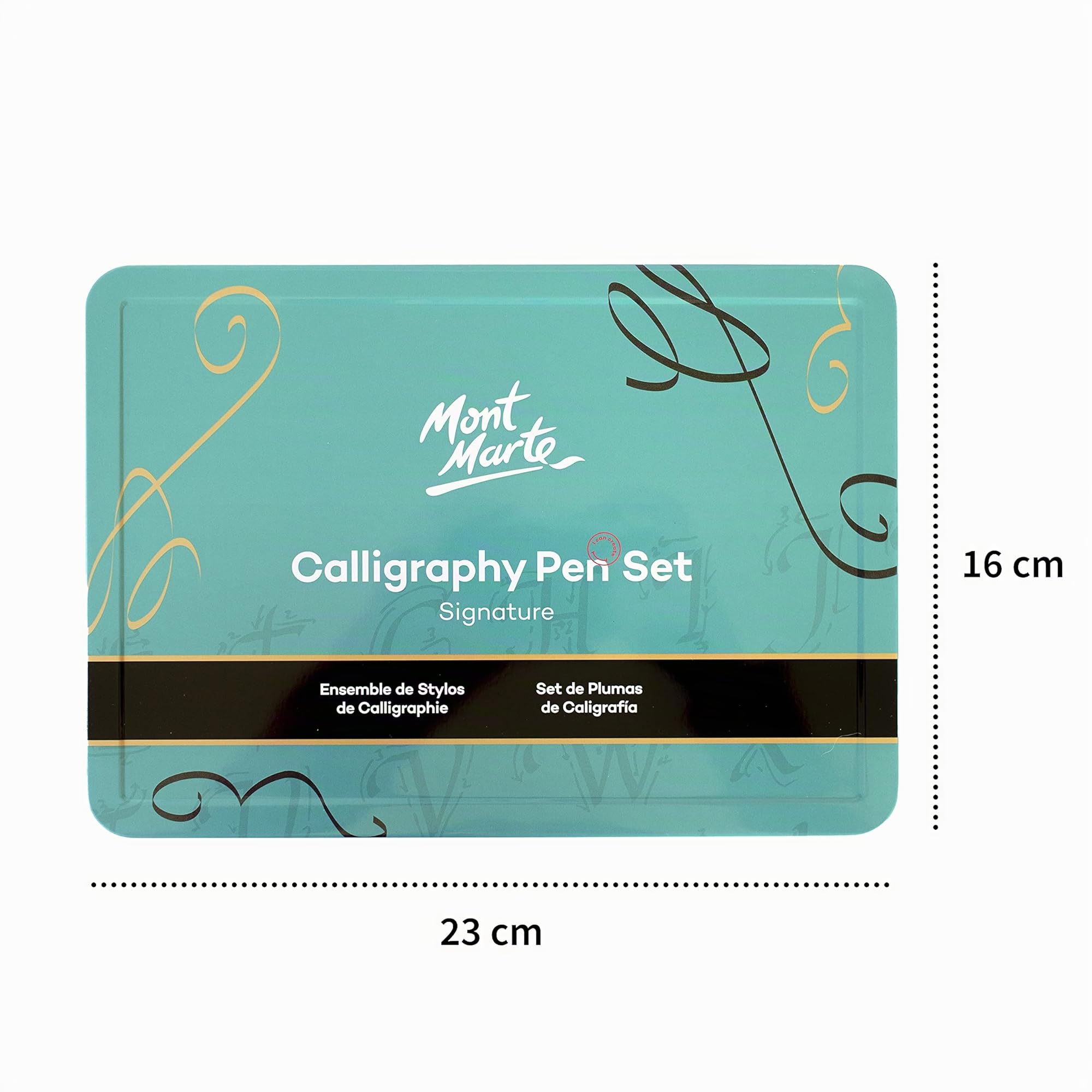 MONT MARTE Stylo Calligraphie Set - 32 pièces - Parfait pour les débutants - Inclus: 4x Stylo Calligraphie, 5x Plume de Calligraphie et bien plus