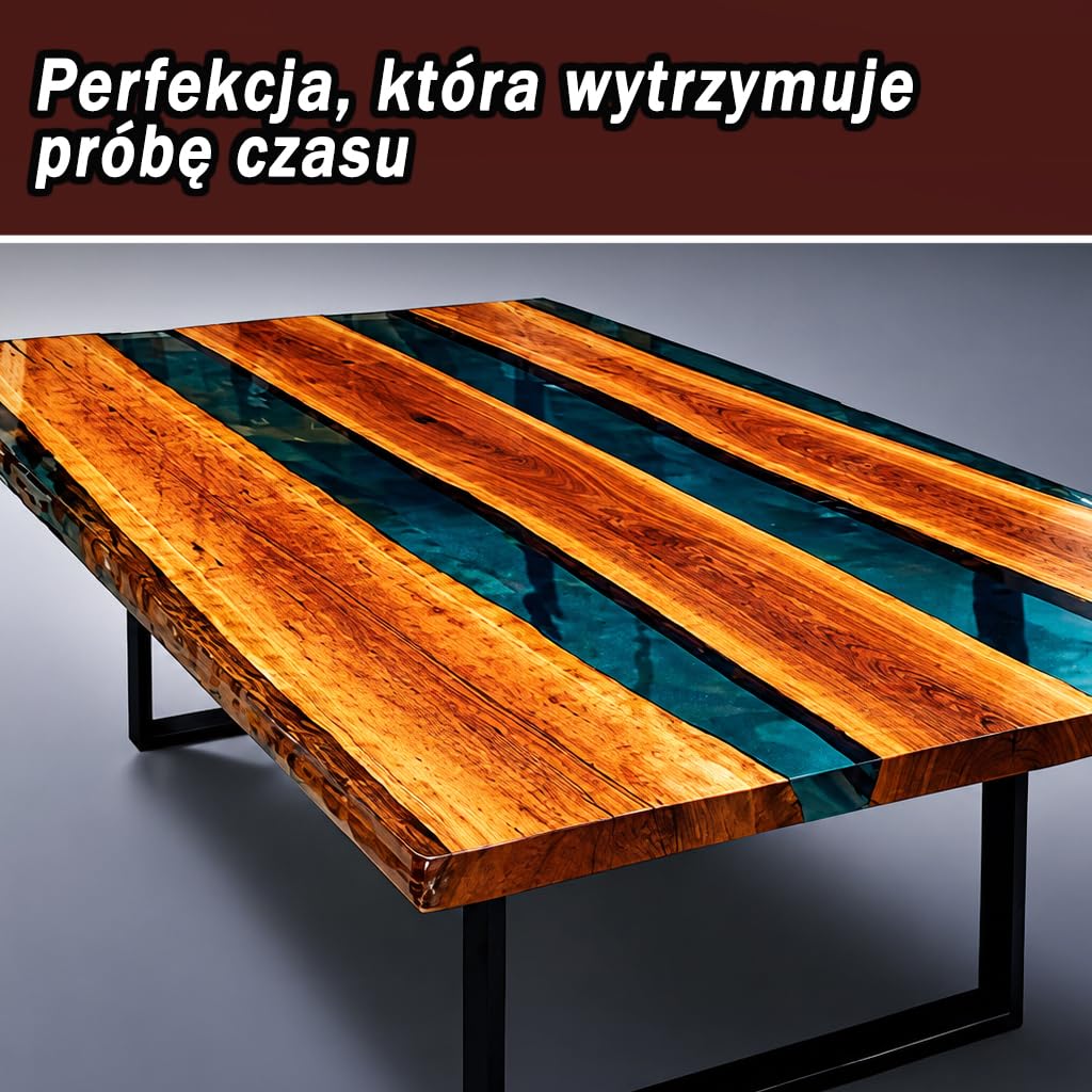 Resin Pro EPOXYTABLE 10 Żywica epoksydowa do odlewów do 10 cm, idealna do drewnianych stołów, dużych odlewów, dzieł sztuki bez pęcherzyków powietrza - 100% Made in Italy - 1,25 Kg