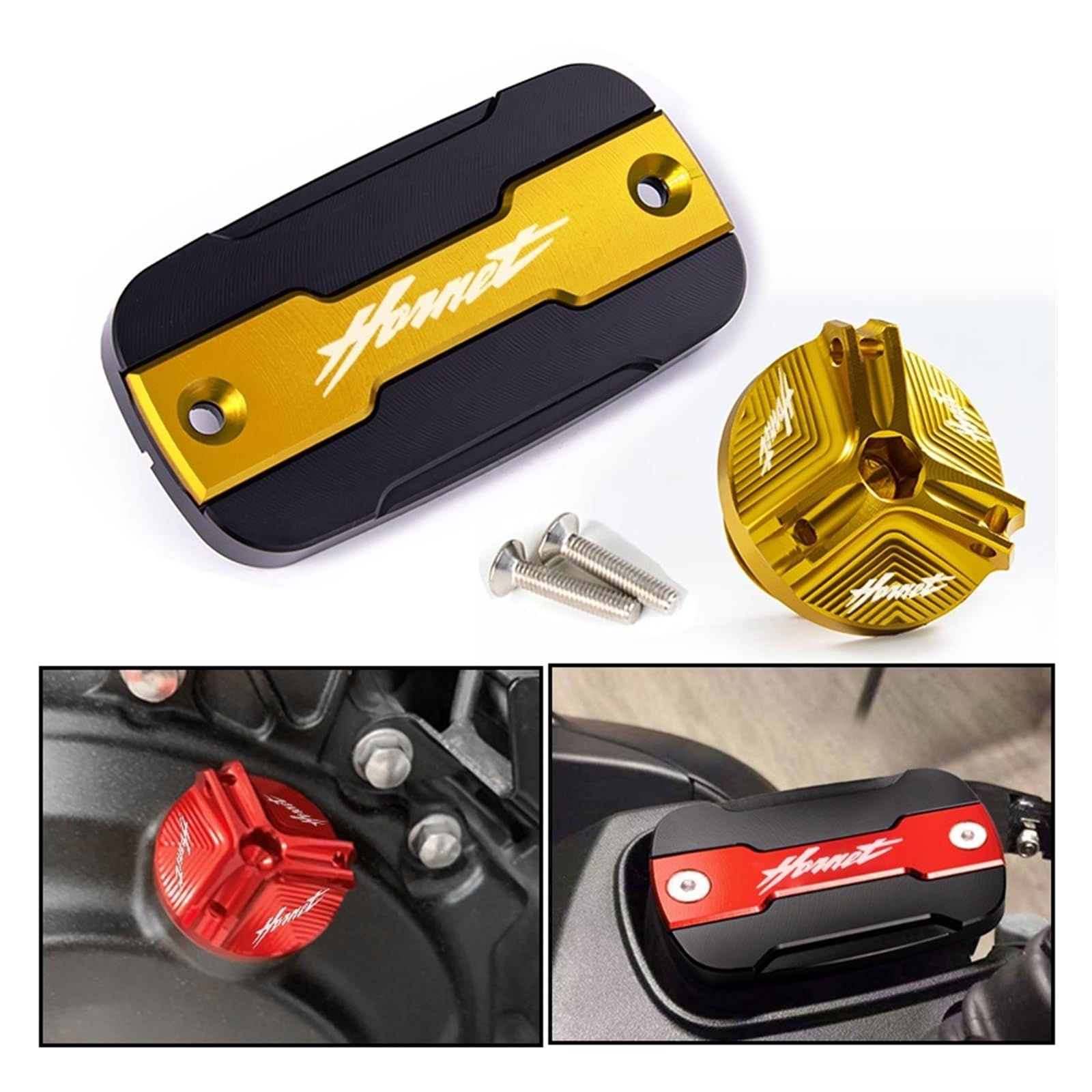 Tappo serbatoio freno moto Per Gl1800 Per Hornet 600 900 CB600F 2007-2012 Moto Freno Anteriore Tappo Del Serbatoio Fluido Porta Di Riempimento Accessori
