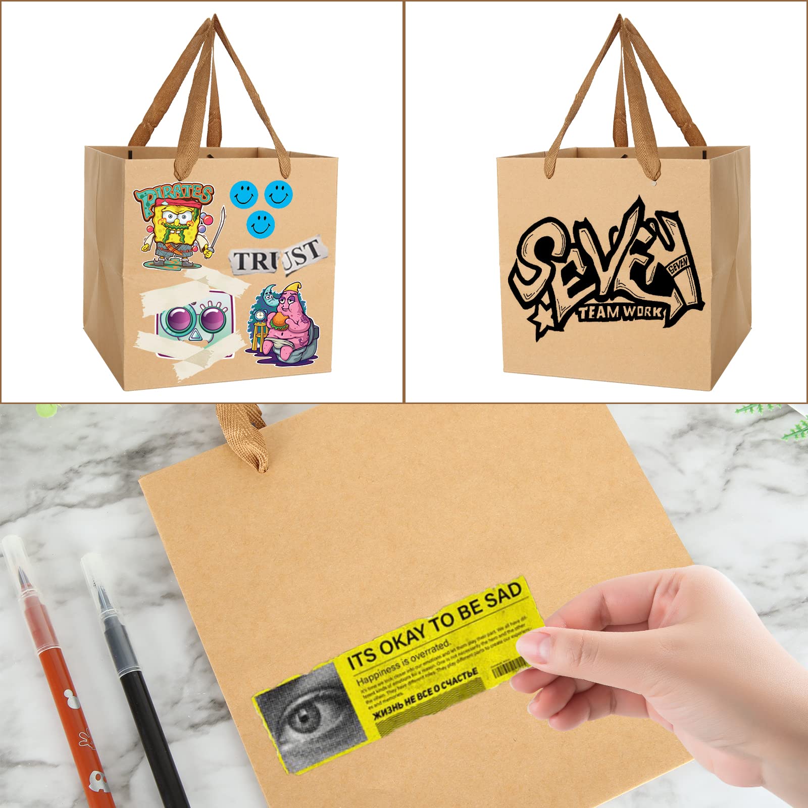 Scatola Regalo Kraft Quadrata Multi Formato Da 20/50 Pezzi Scatola - Foto 5