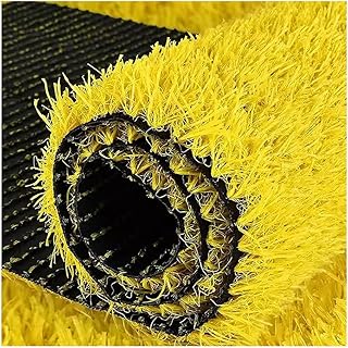 pujindu Artificial Grass Rug, Outdoor Fake Grass Mat, Simulation Lawn Carpet, Realistic Looking Synthetic Grass Turf Tiles for Patio Garden (Color : Yellow, Size : 23.6x78.7in)