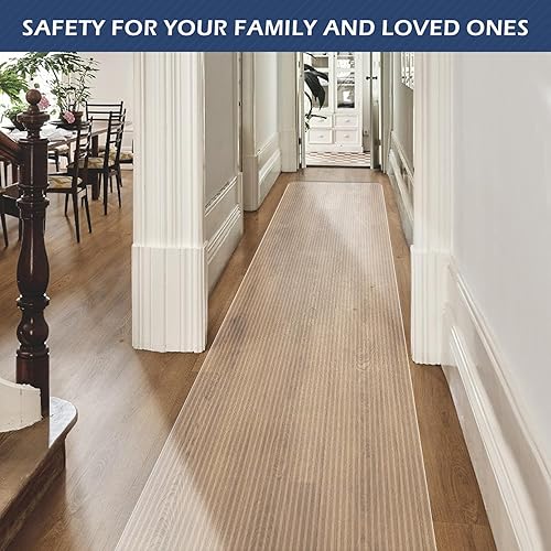 Miniatura 6 de SALLOUS Alfombra de pasillo de 2 x 6 pies, tapete de cocina para entrada, dormitorio, sala de estar, antideslizante, impermeable, tapete para