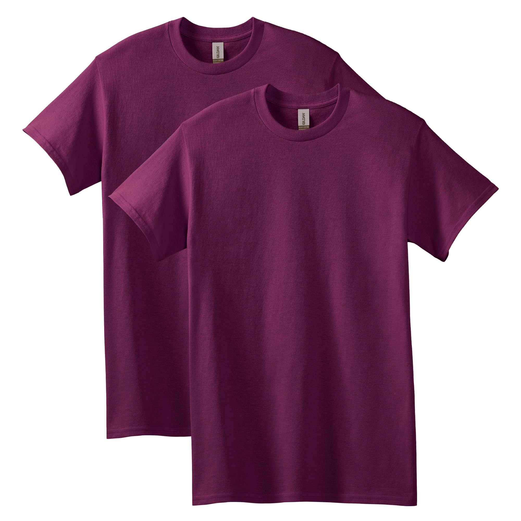 Gildan Men's Shirt (Pack of 2), Maroon (2-Pack), XXL