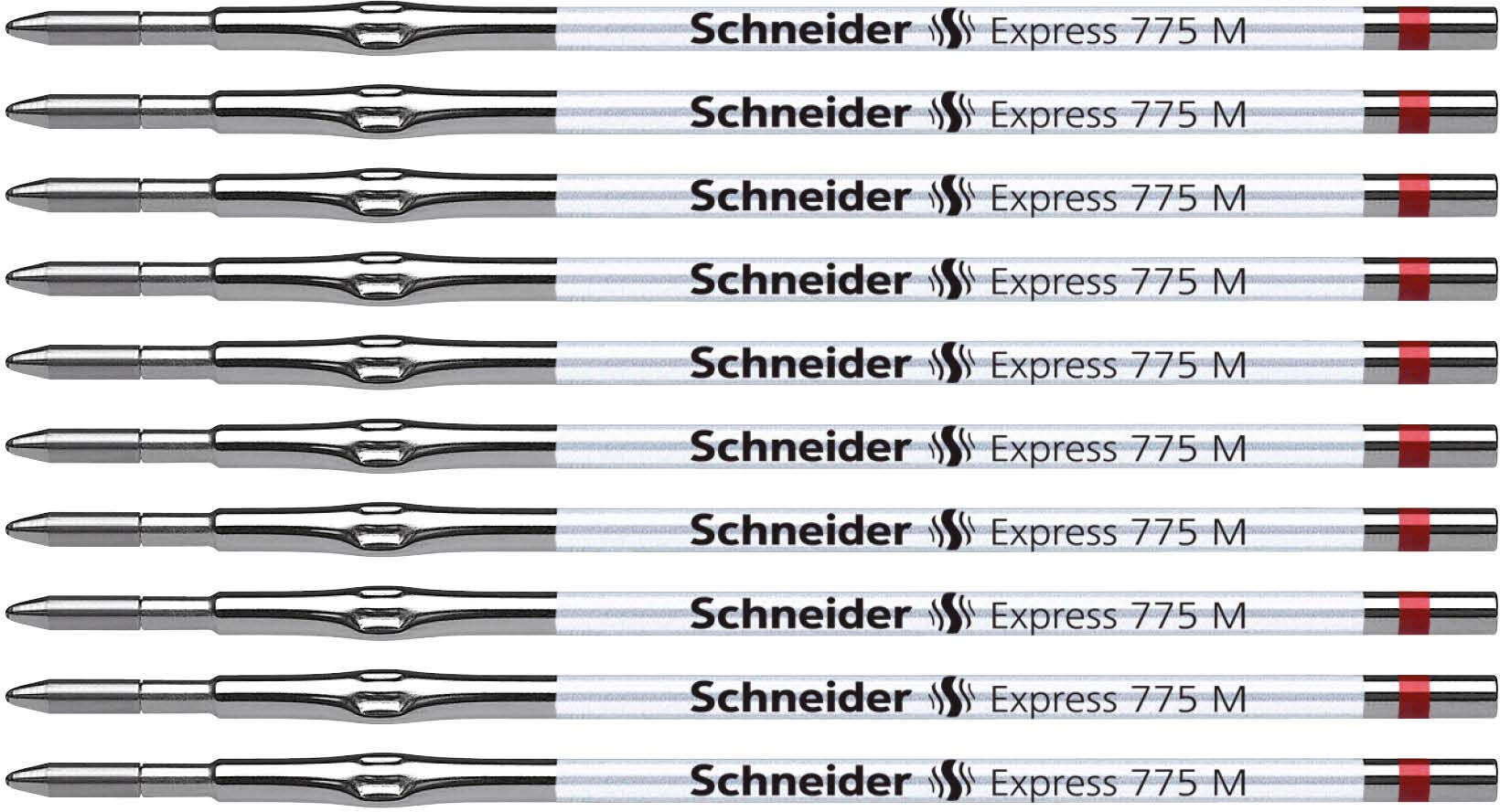 Schneider Express 775 Pen Refill Medium - Red / Pack of 10