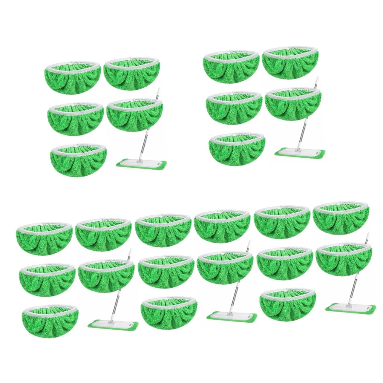 PRETYZOOM 5 Set di Panni per Bagnati Lavabili in Microfibra Set di Ricariche per per di Animali per Pavimenti 6 Pezzi*5