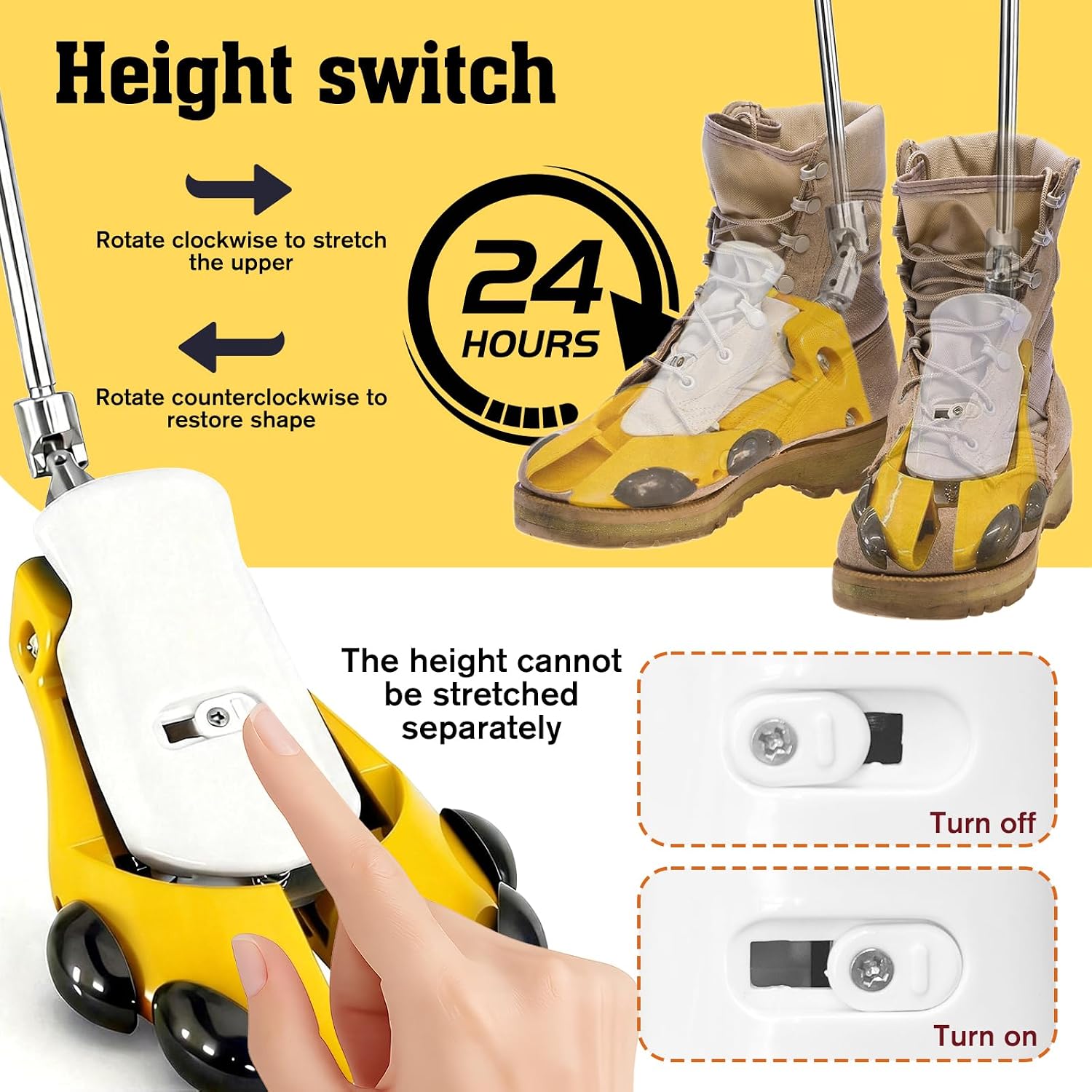Boot Stretchers for Cowboy Boots 2 PCS Boot Stretchers for Wide Feet Men Adjustable Length & Width for Men Women