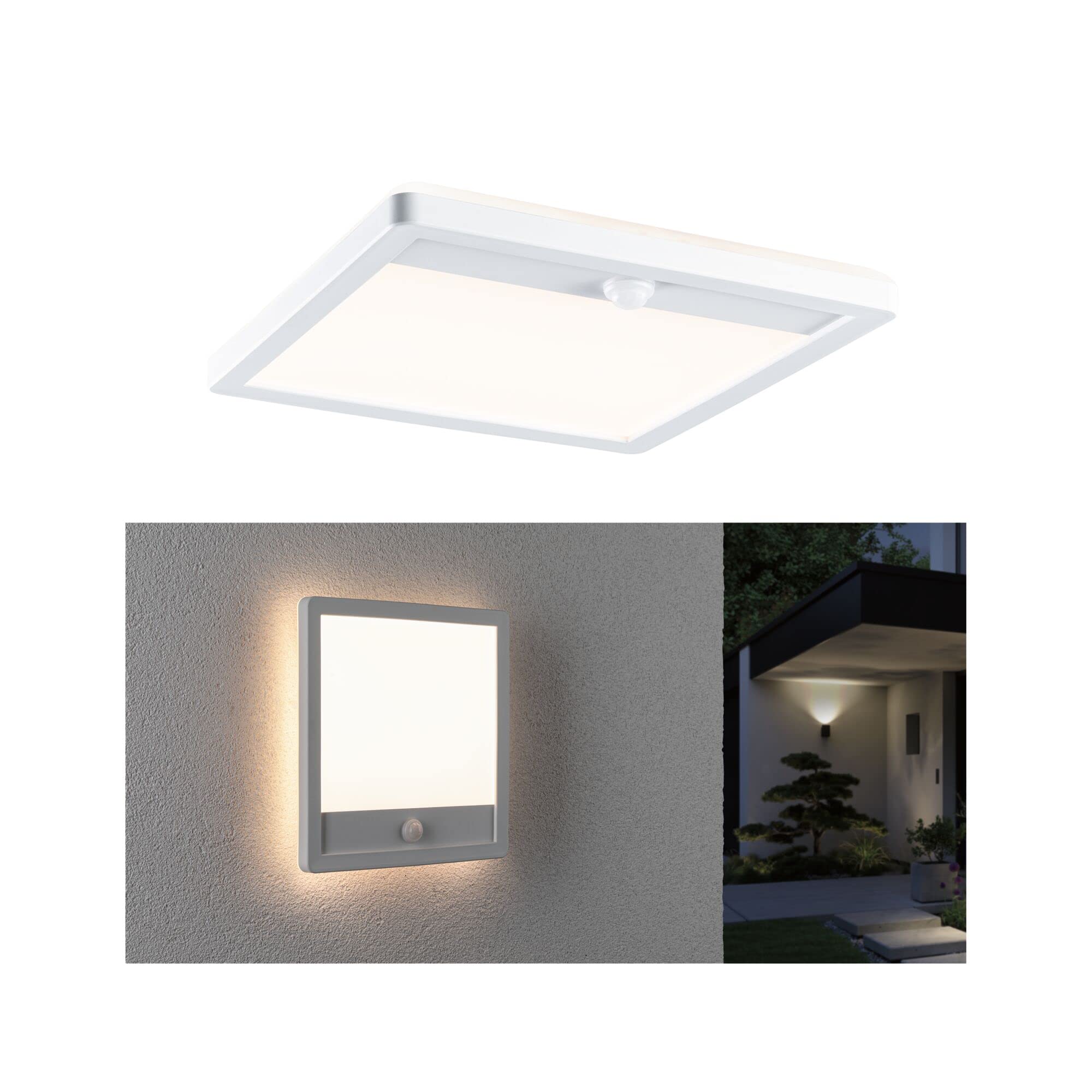 Paulmann Lamina LED Außenleuchte Panel IP44 eckig 14,5W Warmweiß 3000K