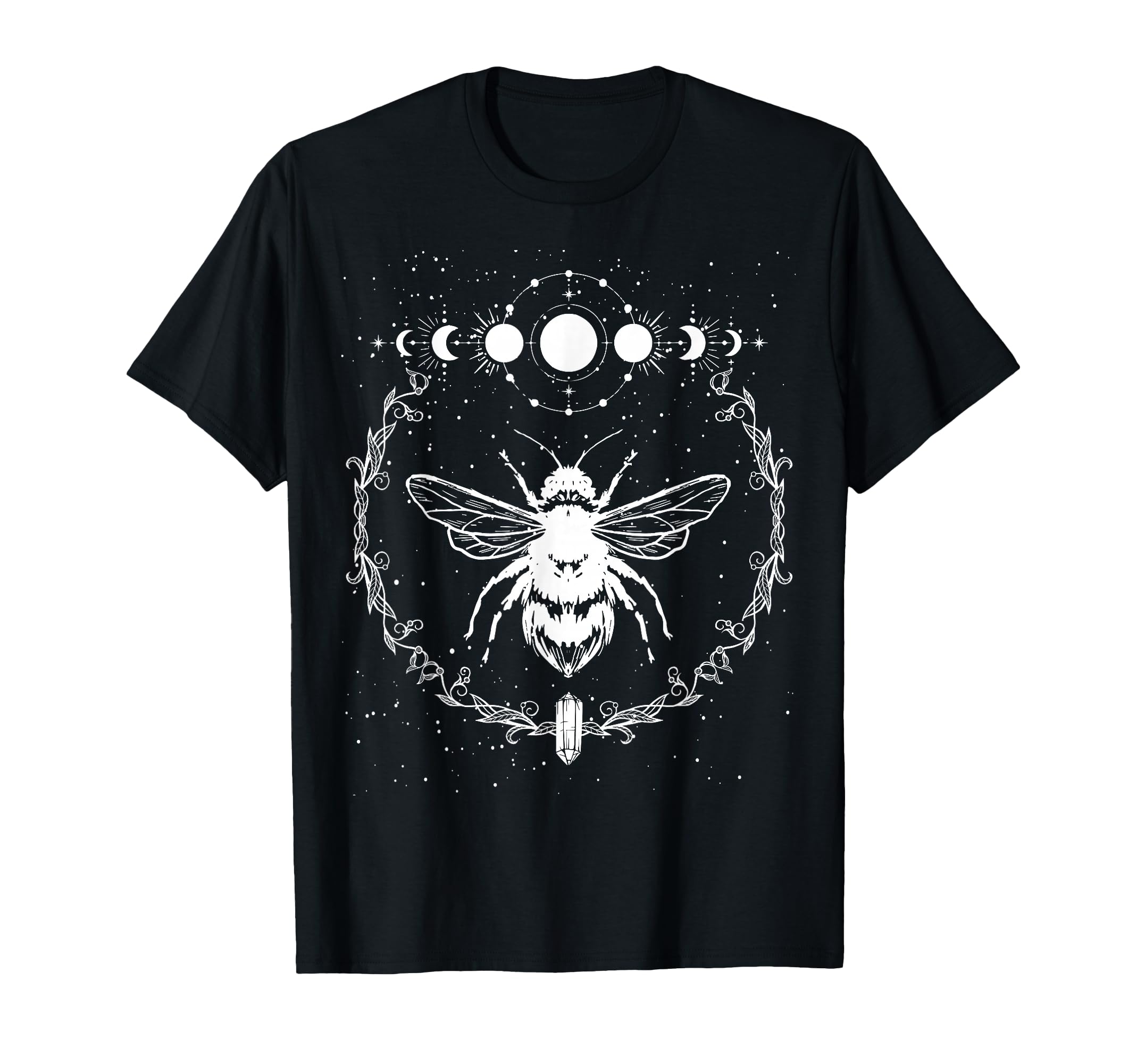 Bee Moon Phases, Crystals Gothic Punk Style Honey Original T-Shirt