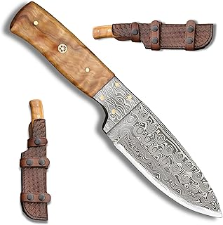 ApexSharp Survival Hunting Knife with Sheath, 4-inch Fixed Blade Knife Full Tang Skinning Knife with Sheath for Camping, Outdoor, Bushcraft, EDC Knives - SHOKUNIN USA