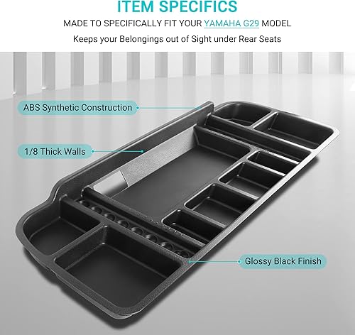 Miniatura 4 de 10L0L Bandeja de almacenamiento debajo del asiento para Yamaha G29 Drive 2, EZGO TXT, 2008 en adelante EZGO RXV, Club Car Precedent, Club Car DS,