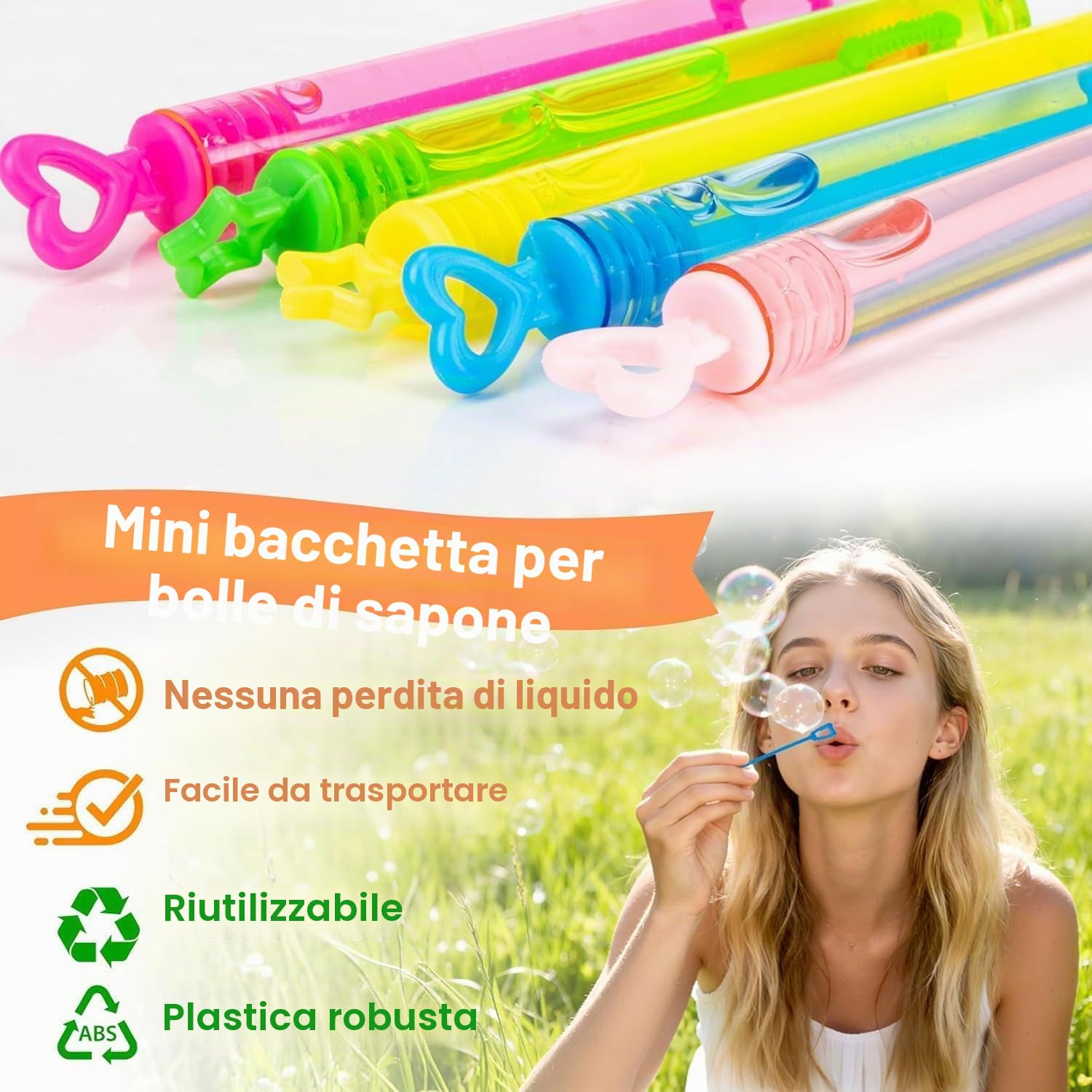 24 pezzi Bolla Giocattolo per Bambini,Set di Bolle di balene,Bolle di Sapone per Bambini,Bolle di Sapone Giocattolo,Bacchetta Bolle di Sapone per Matrimonio, Compleanno, Feste in Giardino
