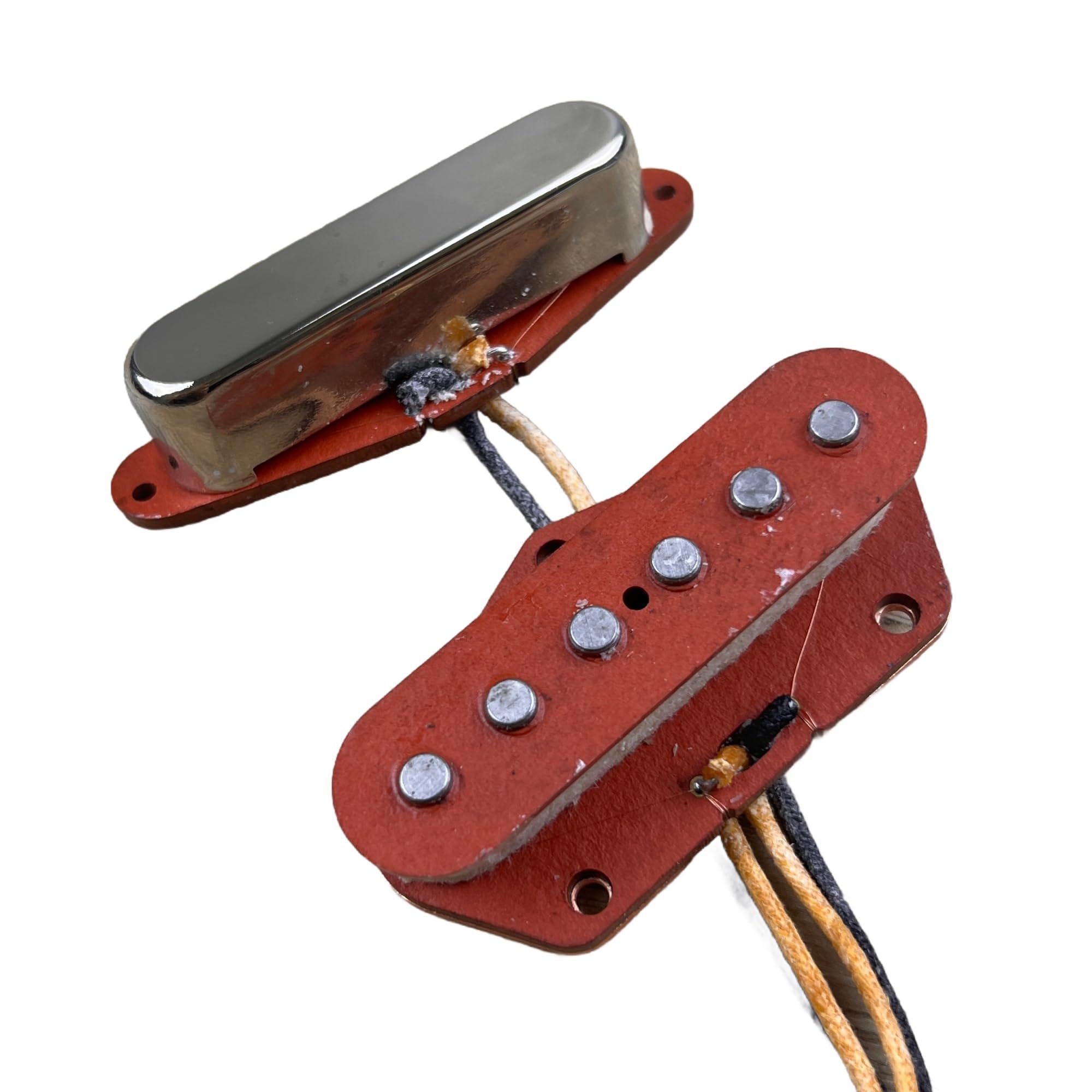 Pastilla De Guitarra Eléctrica Profesional Kit De Recogida Retro | Pastillas de guitarra eléctrica de fibra roja.