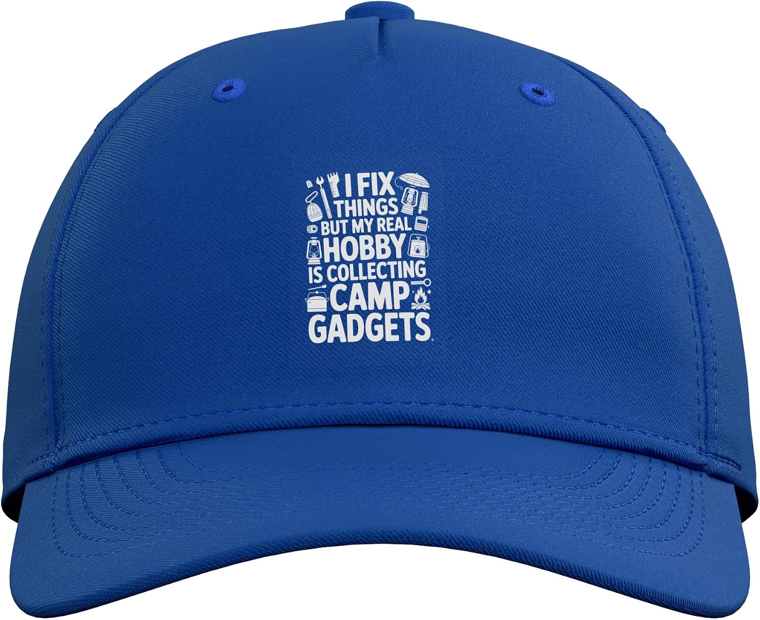 I Fix Things But My Real Hobby is Collecting Camp Gadgets Adjustable Baseball Hat image 2