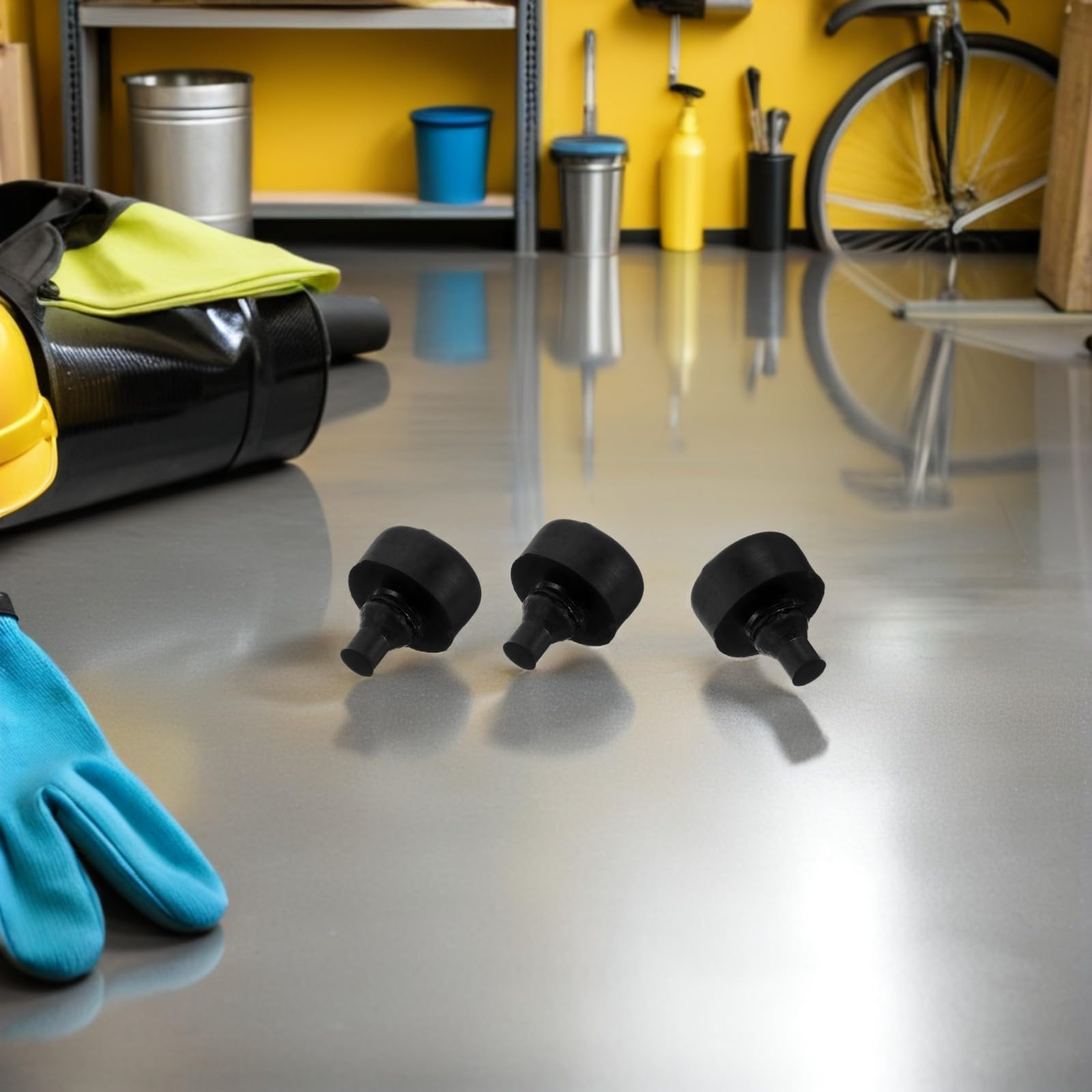 Bujes de Montaje de Goma Amortiguador de Chasis para Motor de Motocicleta 100 Cojines Aplicables para Soporte Antivibración en Reparaciones y Mejoras de Motos