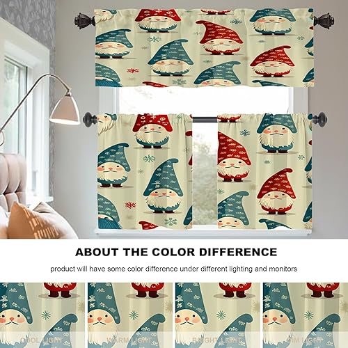 Miniatura 797 de Cenefas de cocina modernas con patrón de cobre marrón dorado para ventanas, cenefas opacas abstractas de marcas de arañazos y cortinas opacas