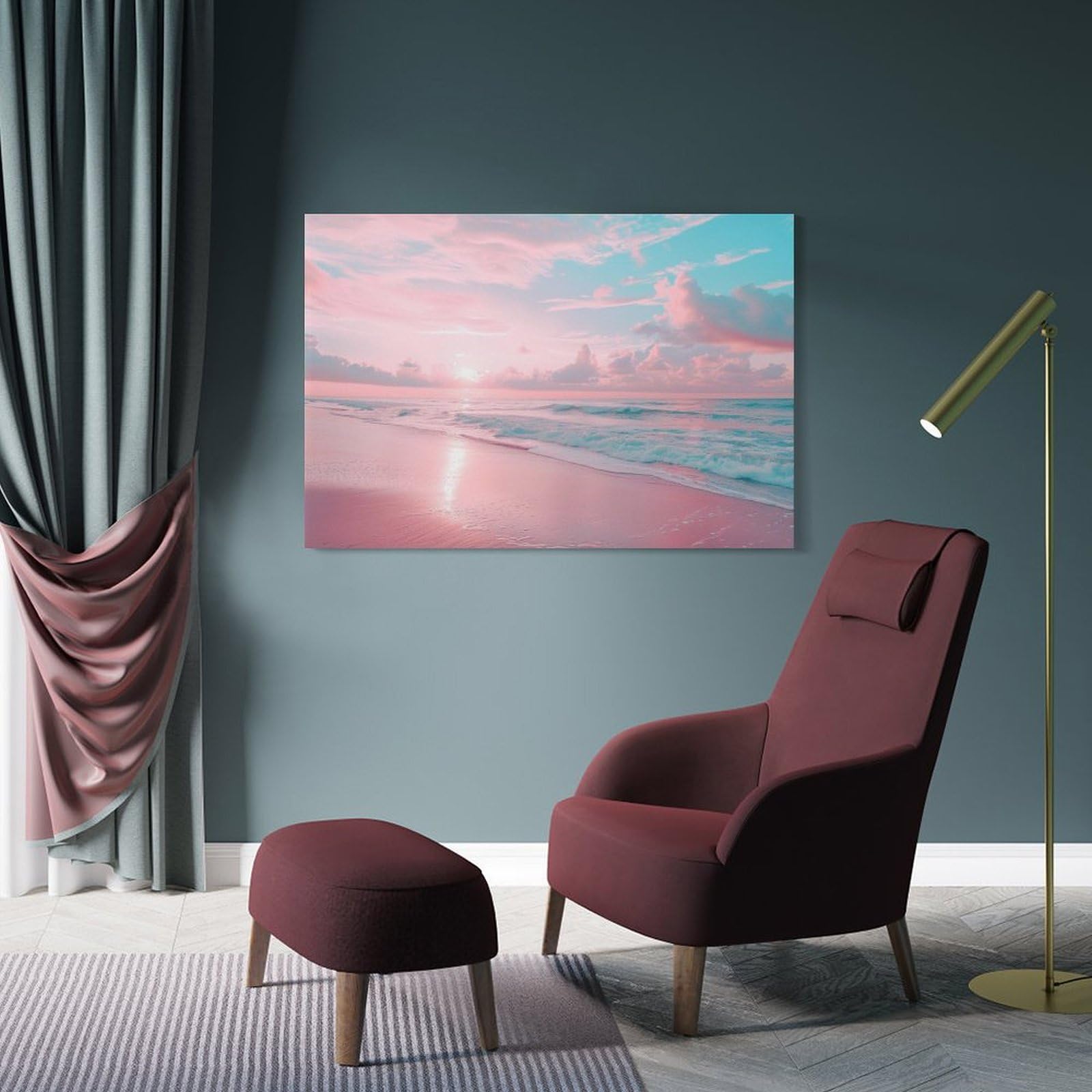 ピンクインテリア 海の風景 テクスチャーアート 海の絵 海 海アート ピンクインテリア 海の風景 テクスチャーアート 海の絵 海 海