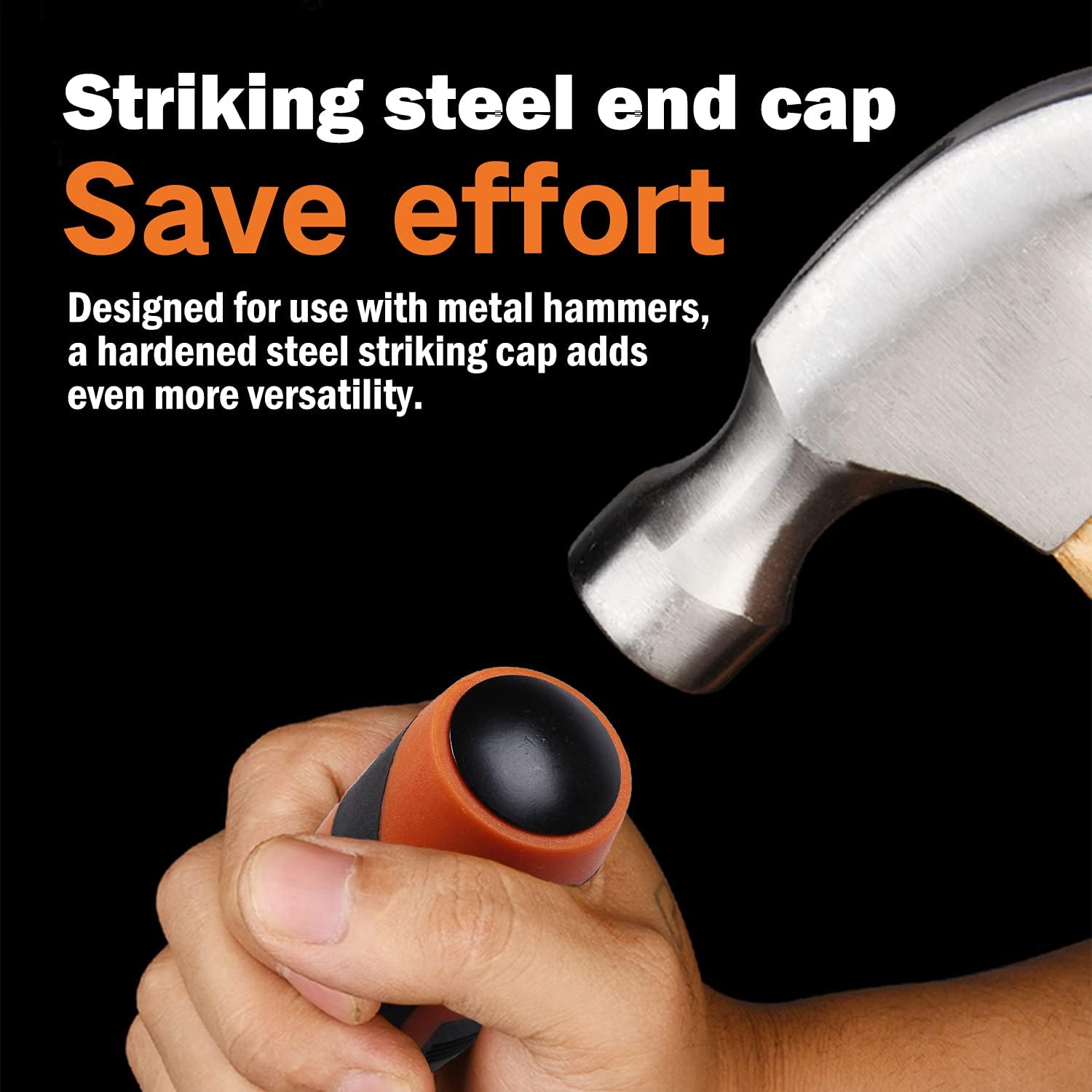 Prоduсt Dеаl KSEIBI 312130 Premium Wood Chisel Set Chrome Manganese Blades for Woodworking, Carving, Soft Grip Handles W Hammer Steel-end Cap 4-Piece