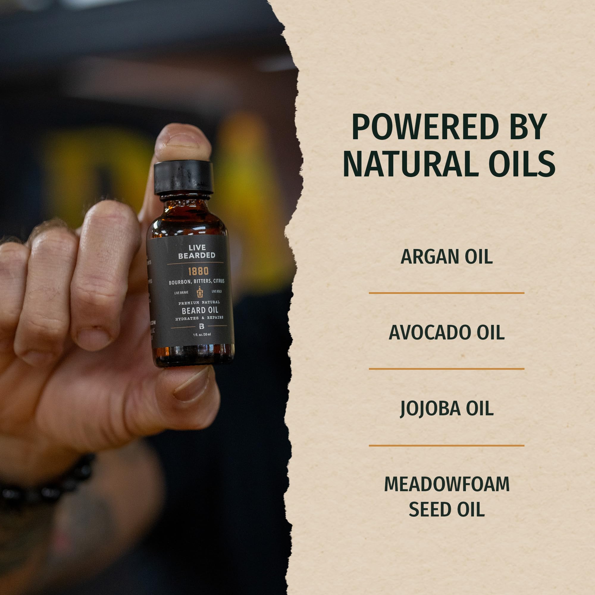 Beard Oil - Executive - Premium Beard and Skin Care with Jojoba Oil - 1