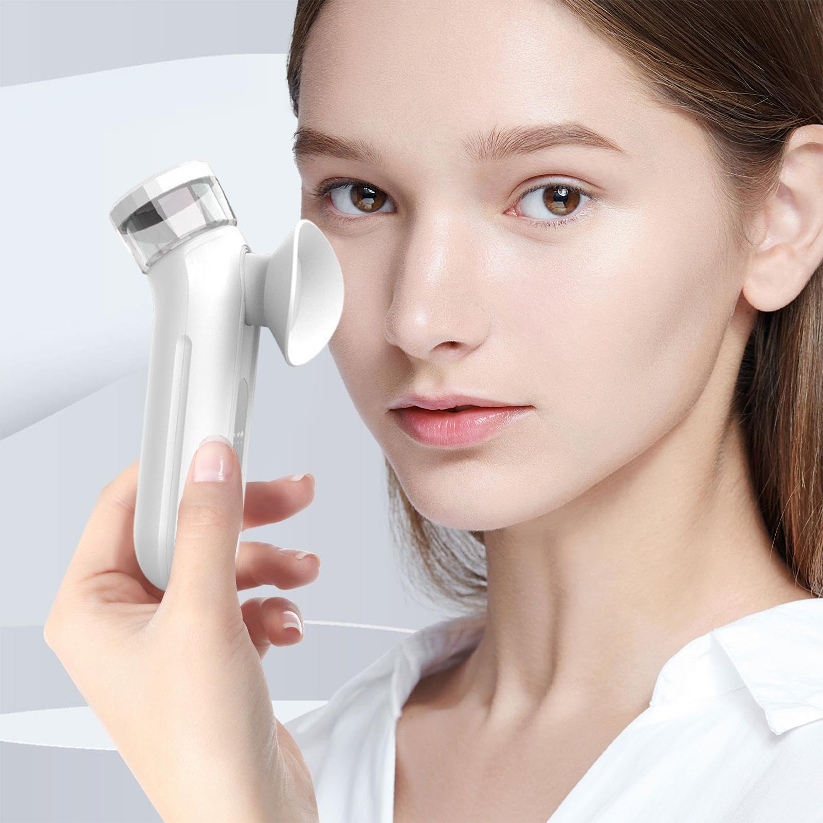Nano Eye Mist Steam Sprayer, Handheld Rechargeable Eye Drop Mister, Small Eye Drops Steamer with Warm Compress, Steam Therapys wand for Relief Dry Eyes, Eye Treatments