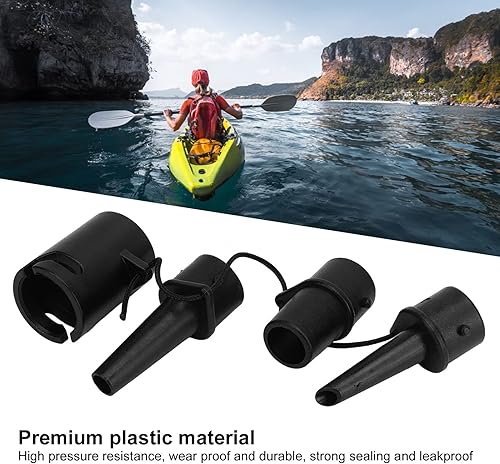 Miniatura 2 de RiToEasysports Juego de adaptadores de válvula de boquilla de bomba, adaptador de válvula de boquillas de bomba de tabla de paleta para colchón de