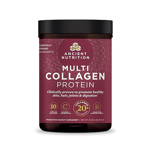 Ancient Nutrition Collagen Powder Protein with Probiotics, Unflavored Multi Collagen