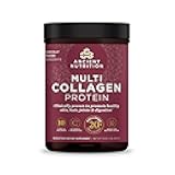 Ancient Nutrition Collagen Powder Protein with Probiotics, Unflavored Multi Collagen Protein with Vitamin C, 45 Servings, Hydrolyzed Collagen Peptides Supports Skin and Nails, Gut Health, 16oz