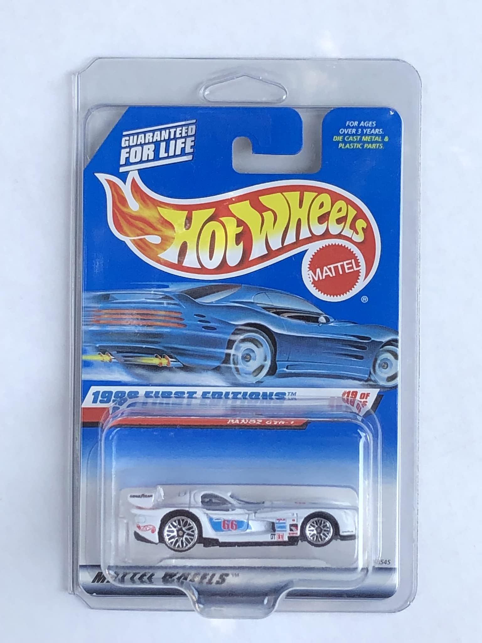 Mattel HOT Wheels Panoz Gtr-1 657 1998 First Editions Malaysia Base