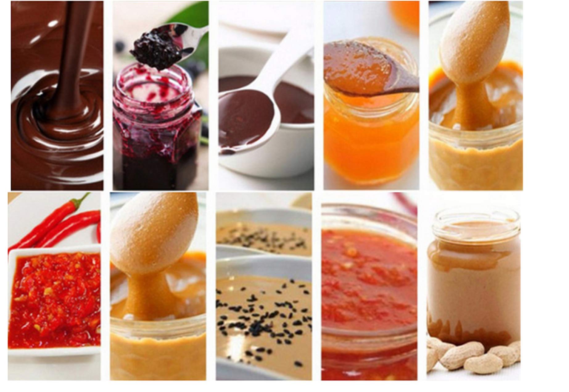 50-500kg/h Peanut Butter Machine Ketchup Machine Colloid Mill Emulsifying Machine(380V/50HZ,4.5L)