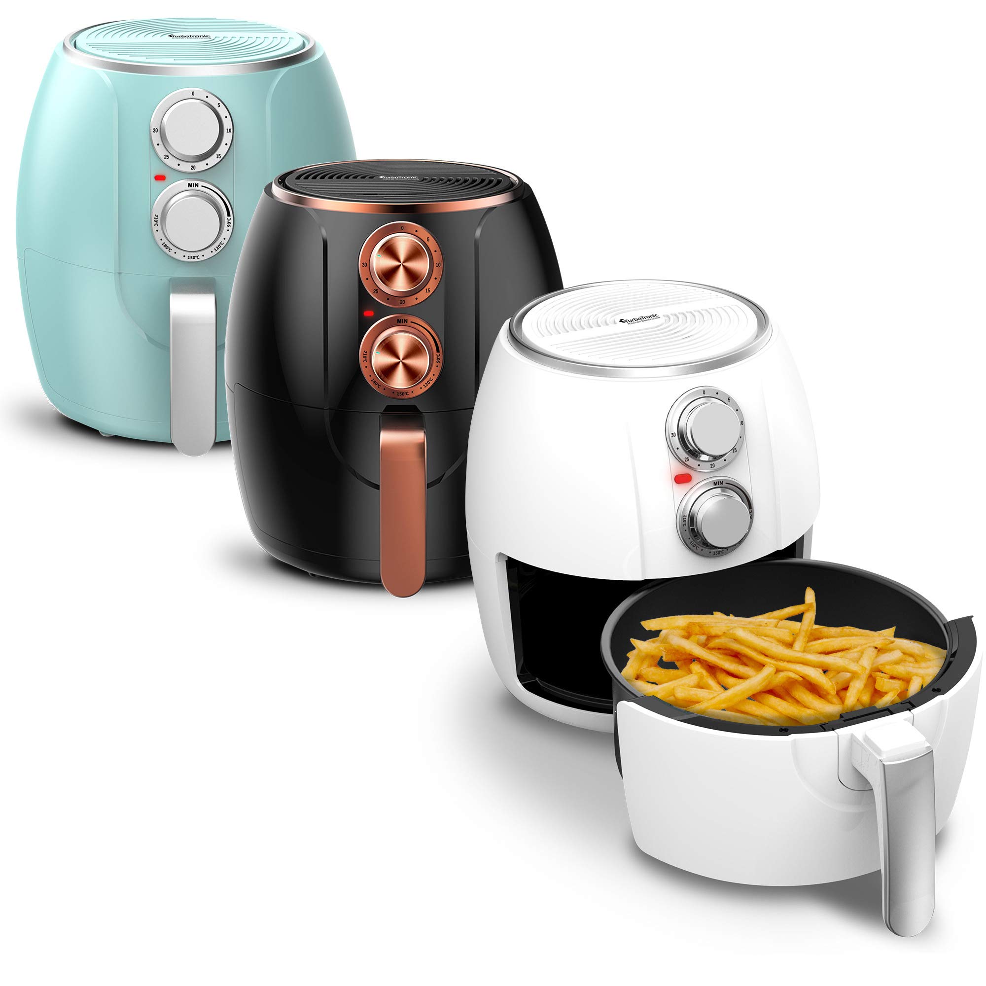 Buy TurboTronic Hot Air Fryer, 3 Litres, Timer up to 30 Minutes, 1200 W