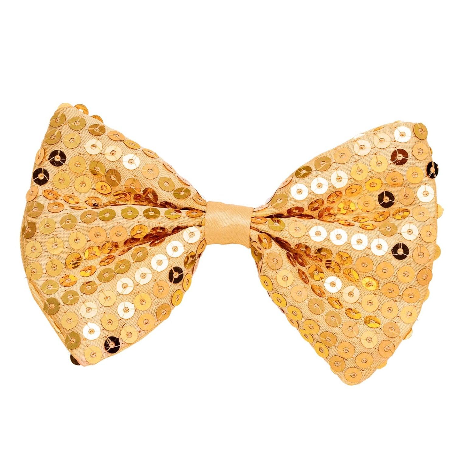 W Widmann Milano Party Fashion Men's Gold Sequin Bow Ties Accessory For Fancy Dress