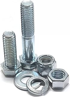 Titan Industrial Supply- 3,610 pcs Metric 10.9 Coarse Hardware Assortment Kit with Hex Cap Screws, Hex Nuts, Nylon Locknuts, & Washers- Fasteners Only