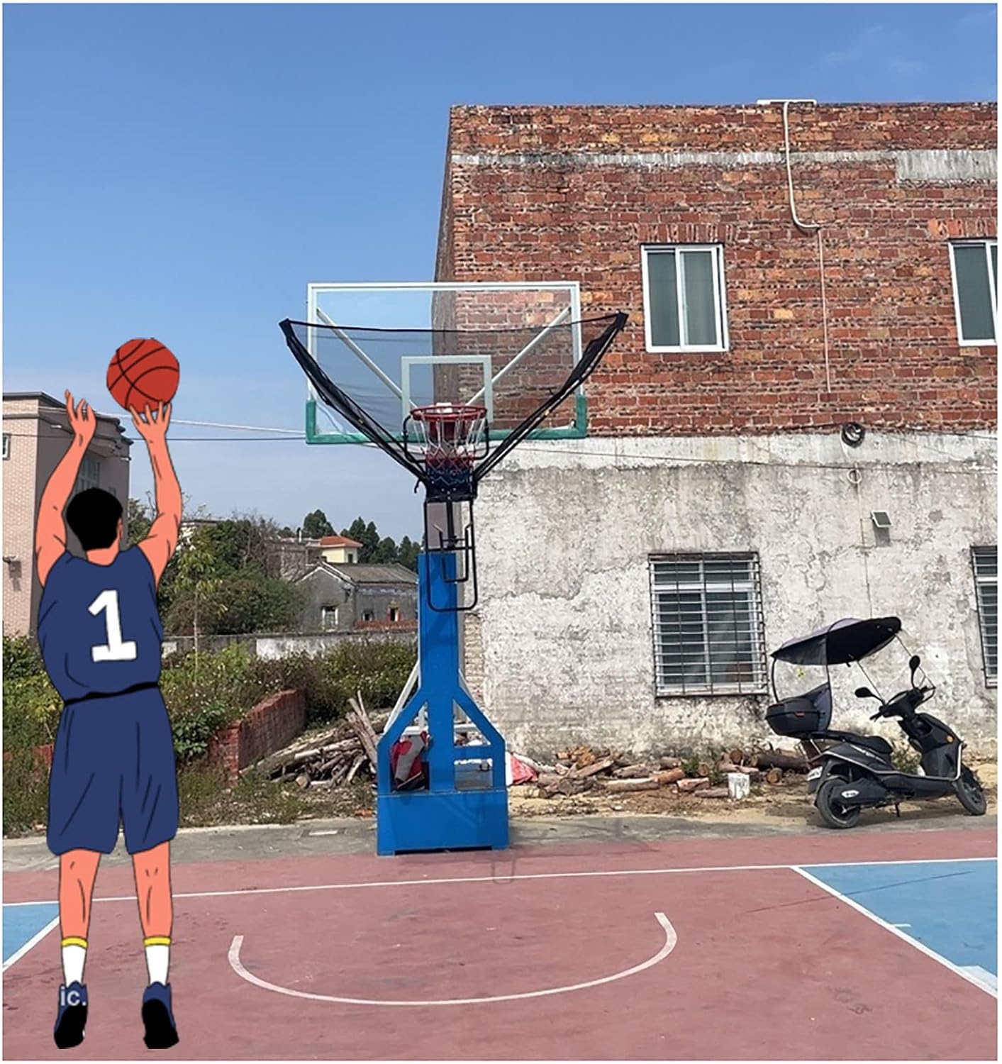 SRNSAEB Hanging Basketball Return Attachment for Hoop