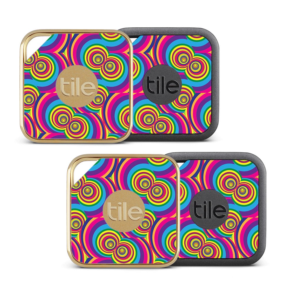 MightySkins Skin Compatible with Tile Pro Sport and Style Smart (Pack of 4 Skins) - Groovy 60s | Protective, Durable, and Unique Vinyl wrap Cover | Easy to Apply, Remove | Made in The USA