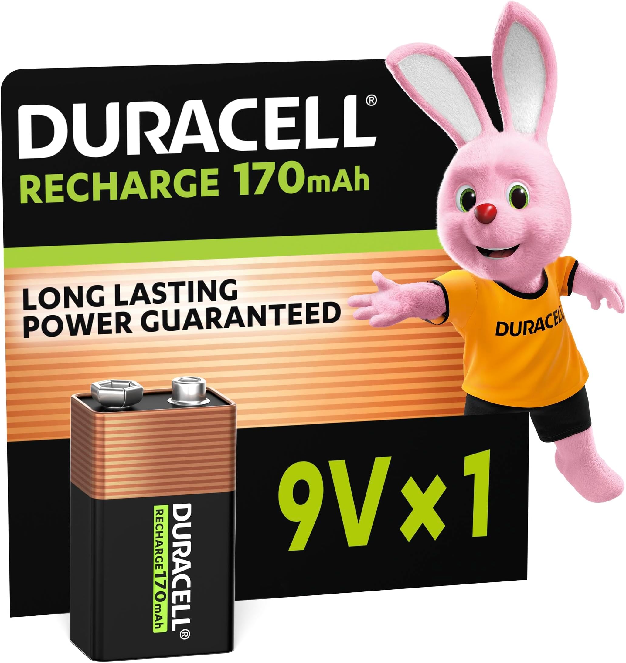 9 V Rechargeable Batteries (Pack of 1), 9 V 170 mAH, Long Lasting Power