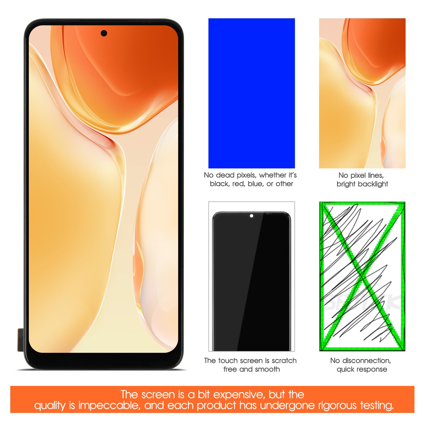 Lot de 12 Écrans Alcatel, Vodafone,Redmi, Xiami