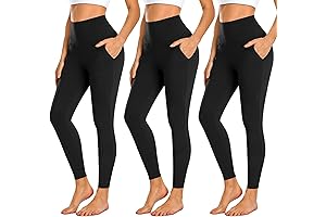 NEW YOUNG 3 Pack Leggings with Pockets for Women,High Waisted Tummy Control Workout Yoga Pants