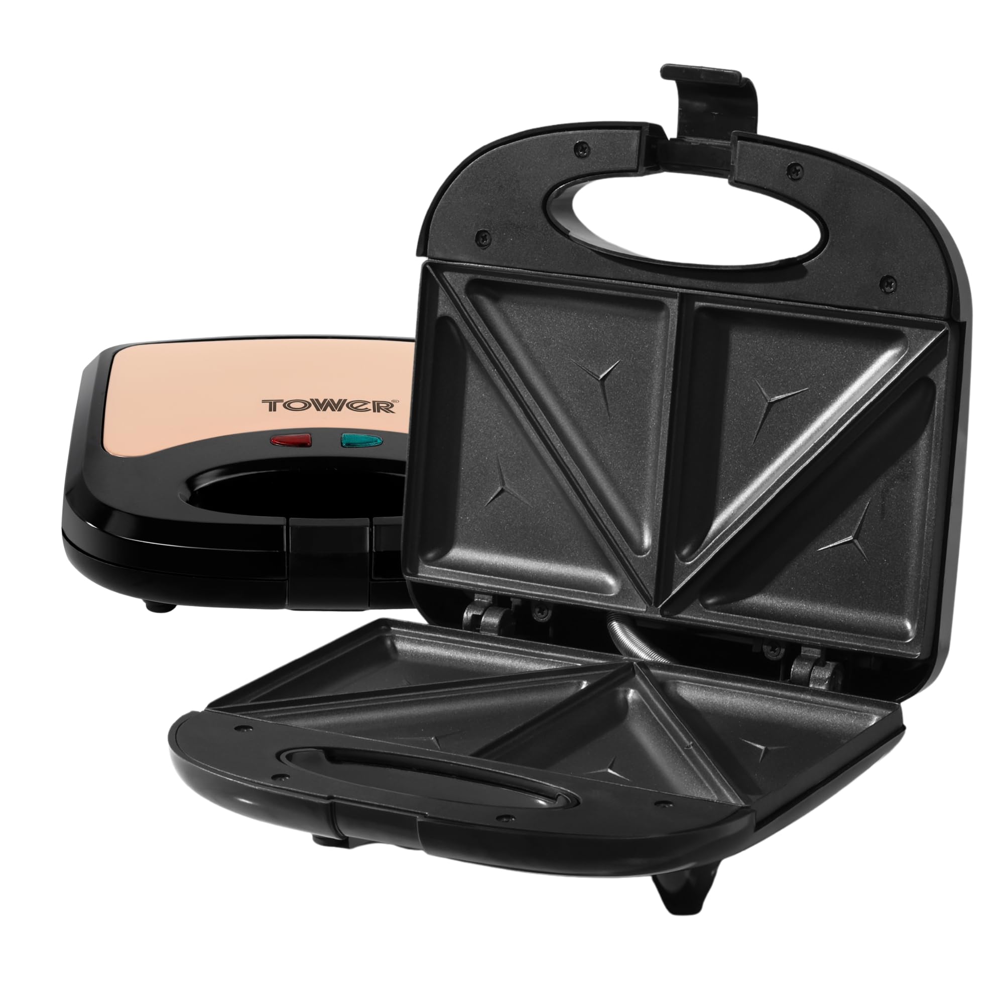Tower Windsor Rose Gold Edition Sandwich Maker | 800W Fast Heating | Dual Non-Stick Grill Plates | Cool-Touch Body & Power Indicator | Elegant Metallic Finish | 2 Years Warranty-image-16