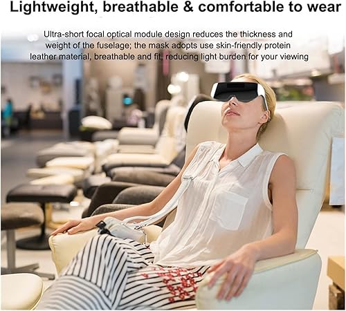 Miniatura 5 de vr 3D IMAX Glasses Pro Virtual Reality VR AR Glasses 4K VR Headset AI08 Giant Screen Stereo Cinema Compatible with Android Apple (Color Green)