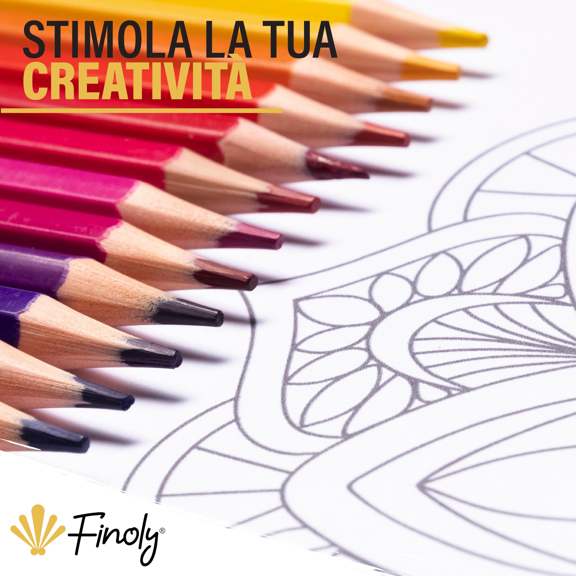 Libro Mandala Da Colorare Adulti Finoly - 30 Illustrazioni, Carta Premium A4, Rilegatura A Spirale, Antistress - Foto 8