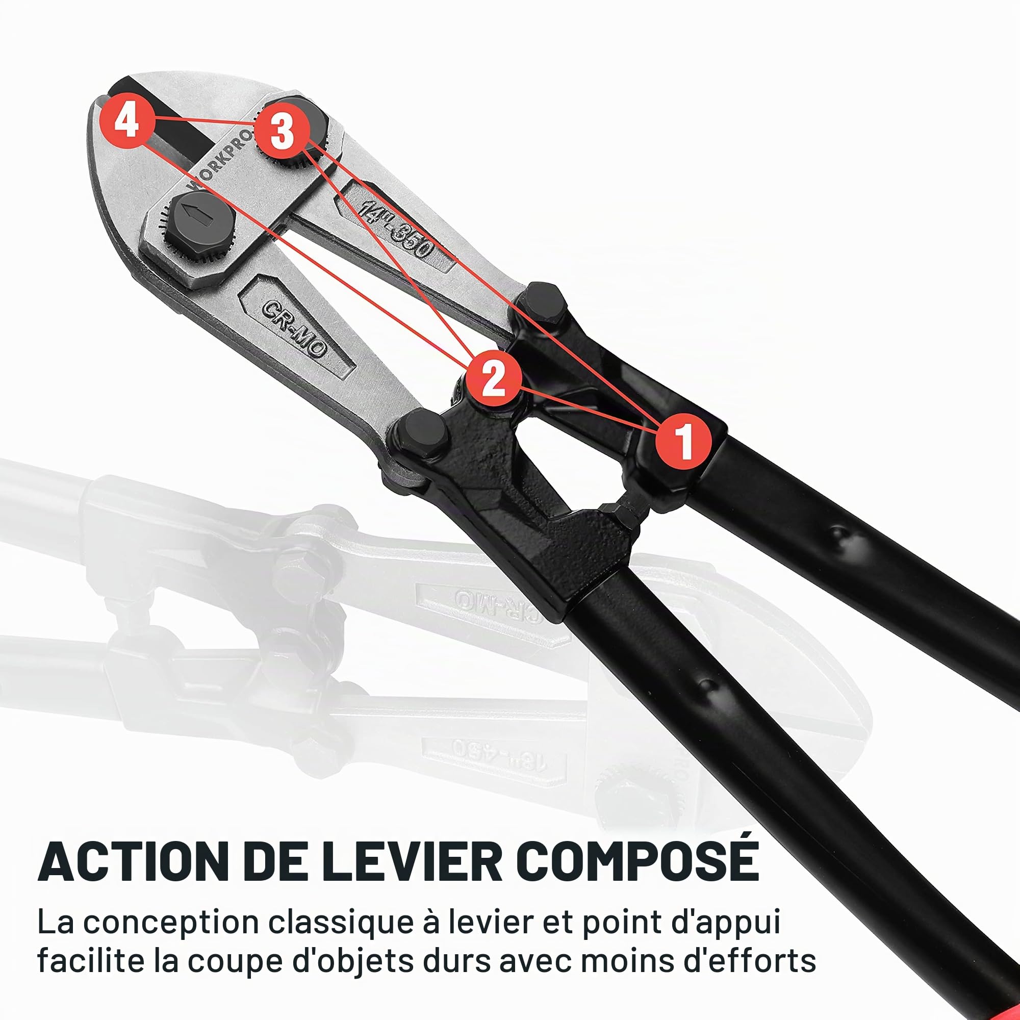 Workpro Coupe-boulons, W017004A