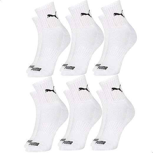 Kit 6 Pares Meia Puma Cano Médio Alto Academia Esportiva