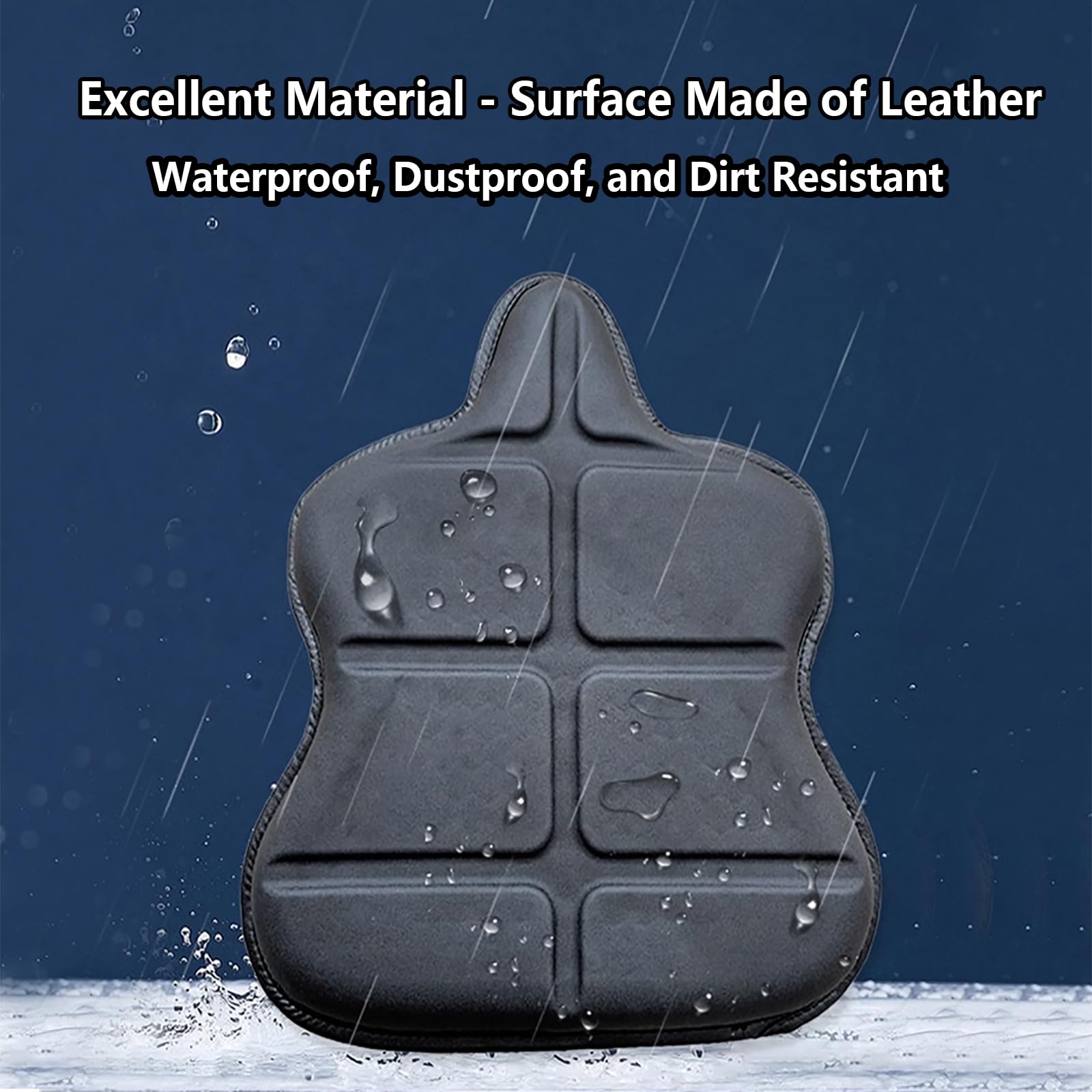Coussin Gel Pour Siège Moto - Anti-dérapant, Respirant - Confort Long Trajet - Siège Avant Et Arrière