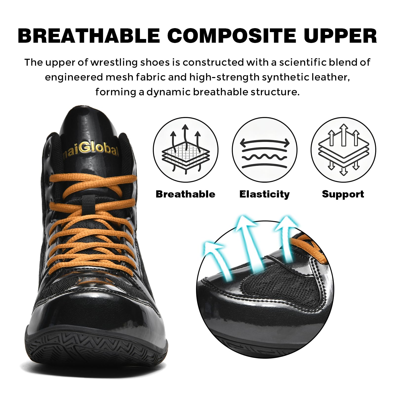 Lvptsh Ringerschuhe Herren Boxschuhe Kampfsportschuhe Wrestling Schuhe
