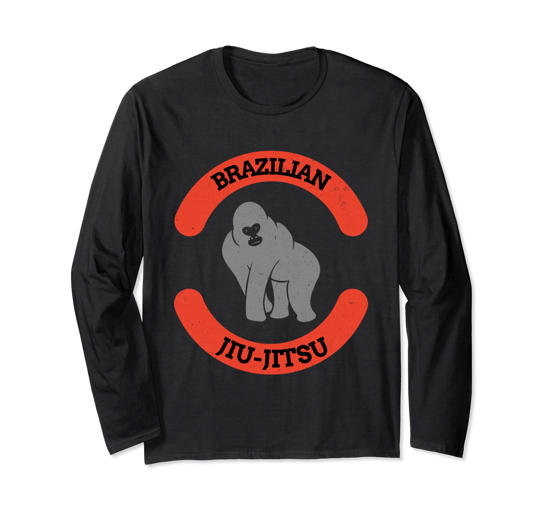Brazilian Jiu-Jitsu Ape, MMA, Wrestling, Boxing Long Sleeve T-Shirt
