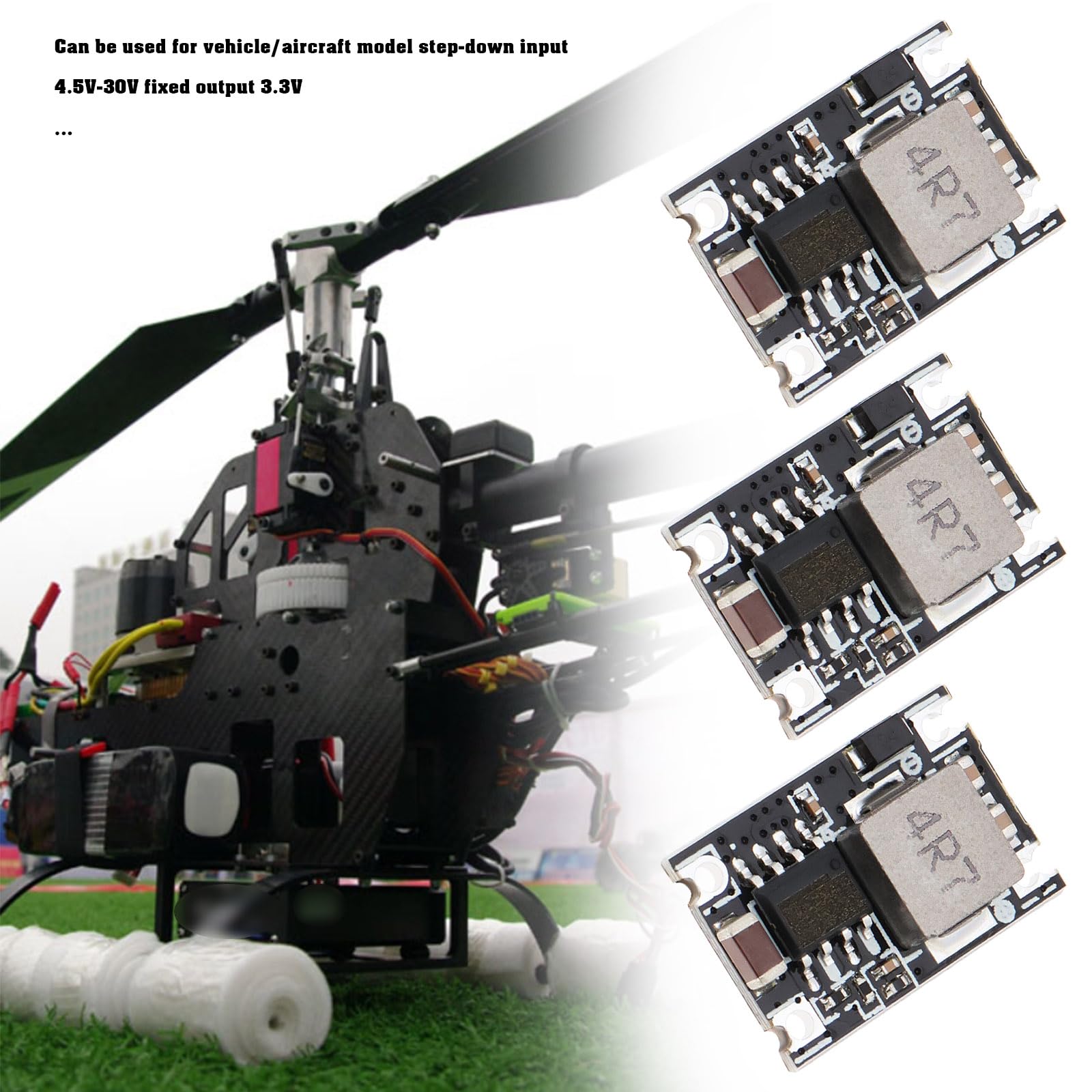 5 Moduli Step-Down DC-DC YINETTECH - Convertitore 5V-30V A 5V/1,5A Per Modelli Auto E Aerei - Foto 3