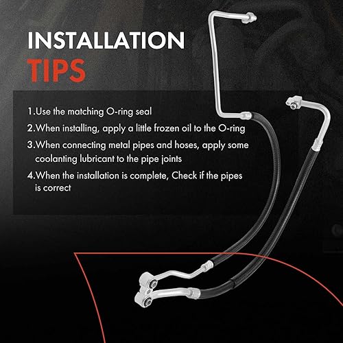 Miniatura 6 de A-Premium Conjunto de manguera de succión y descarga A/C compatible con Chevrolet, modelos GMC - 2007-2009 6.6L C4500/C5500 Kodiak, C4500/C5500