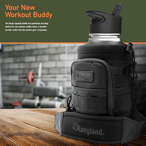 Miniatura 7 de Botella de agua filtrada de medio galón con tapa con popote, botella grande aislada con sistema de filtro, incluye bolsa de transporte con correa