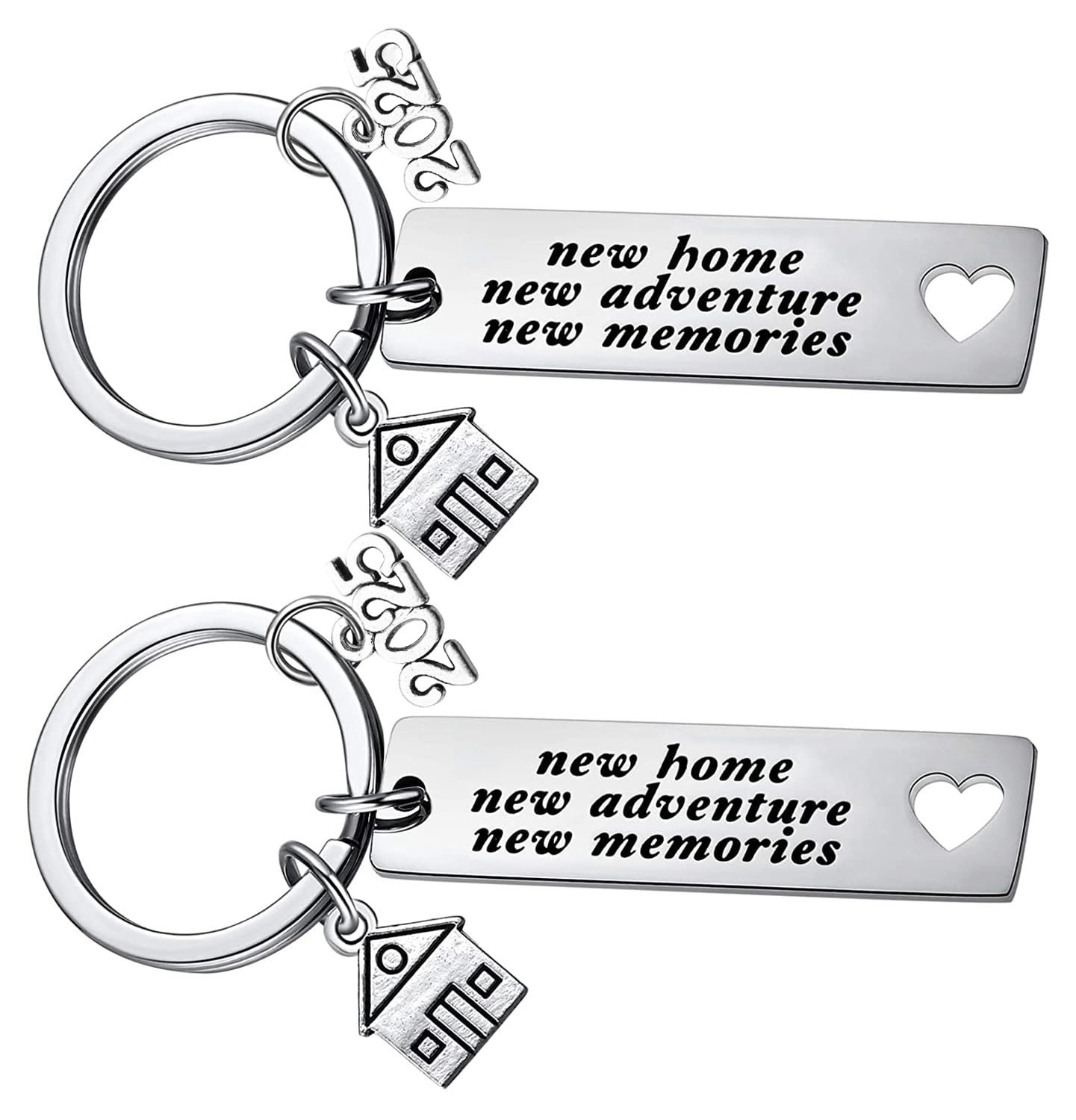 2025 Housewarming Gifts New Home New Memories Keychain Going Away Gifts for Women Friends Neighbor Family Sister Moving to Beach House Apartment Homeowner Key Chain