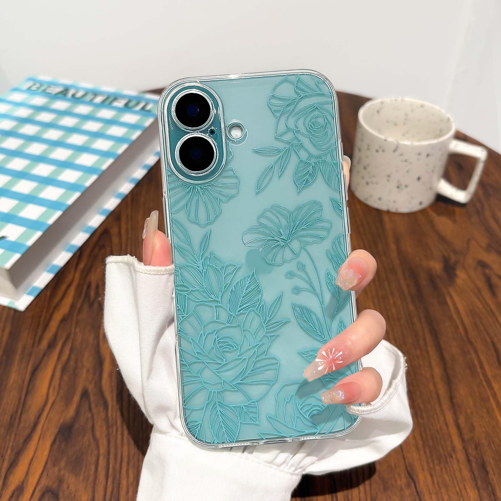 Amazon.com: NITITOP Compatible with iPhone 16 Case Cute Clear Floral Flower Pattern for Girls Women Soft TPU Full Camera Lens Shockproof Protective Phone Cover - Teal : Cell Phones & Accessories Amazon.com: NITITOP Compatible with iPhone 16 Case Cute Clear Floral Flower Pattern for Girls Women Soft TPU Full Camera Lens Shockproof Protective Phone Cover - Teal : Cell Phones & Accessories