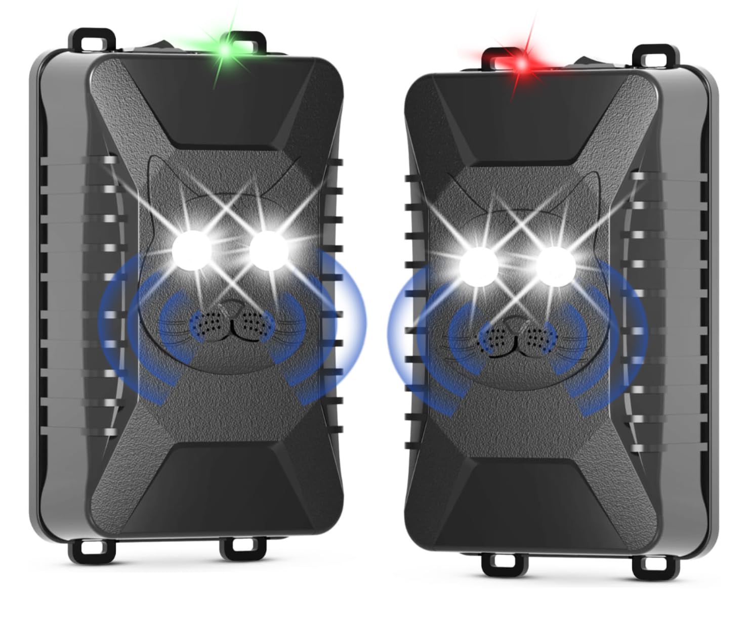 Photo 1 of Tirgo 2PCS Car Rodent Repeller Under Hood, Ultrasonic Plug-in Mouse Repellent with Strobe Light, Battery Powered Keep Mice Out of Cars Engines, Indoor, Outdoor, Garage, Hoom (Cat)